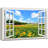 " Window View Of Dutch Style Sunflower Field "-98466315