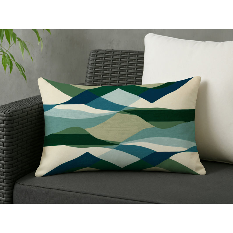 Twilight Serenity Indoor And Outdoor Throw Pillow, Rectangle 18"H x 25"W