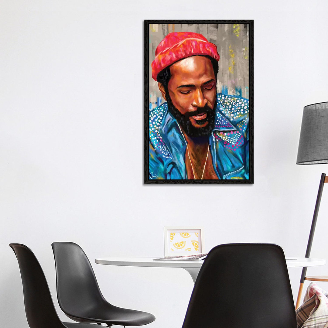 Leinwandbild - Grafikdruck „Marvin Gaye” von Crixtover Edwin