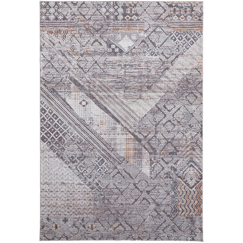 Tapis ivoire tissé à la machine Aleysia, Rectangle 12 pi x 15 pi