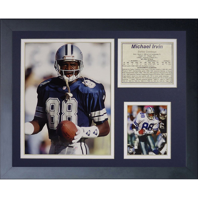 Souvenirs encadrée michael irvin