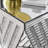 Crystal-Inlaid Mirror Side Table