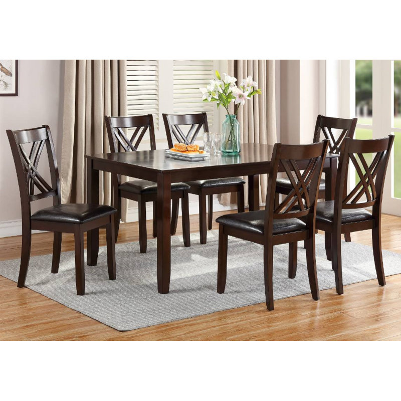 Lark Manor™ Gismonde 7-PCS DINING SET | Wayfair