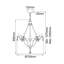 Augill 6 - Light Waggon Wheel Chandelier