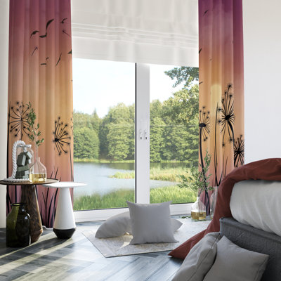 Semi Sheer Curtain Pair