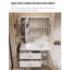 Meuble-lavabo de style français en nid d'abeille en aluminium avec lavabo en céramique intégré