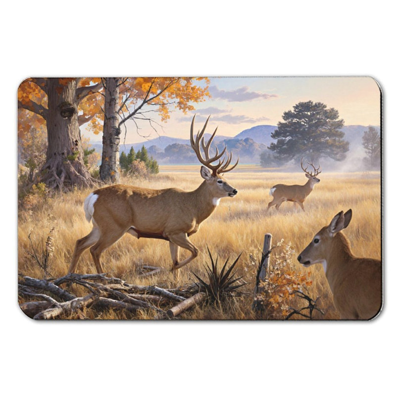 Tapis de bain Autumn Deer Meadow, l 16 x L 24