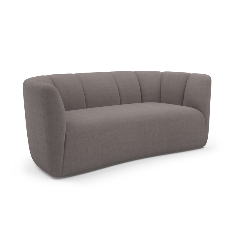 Canapé Emma, 28" H x 72" W x 37" D, Graphite Nevis