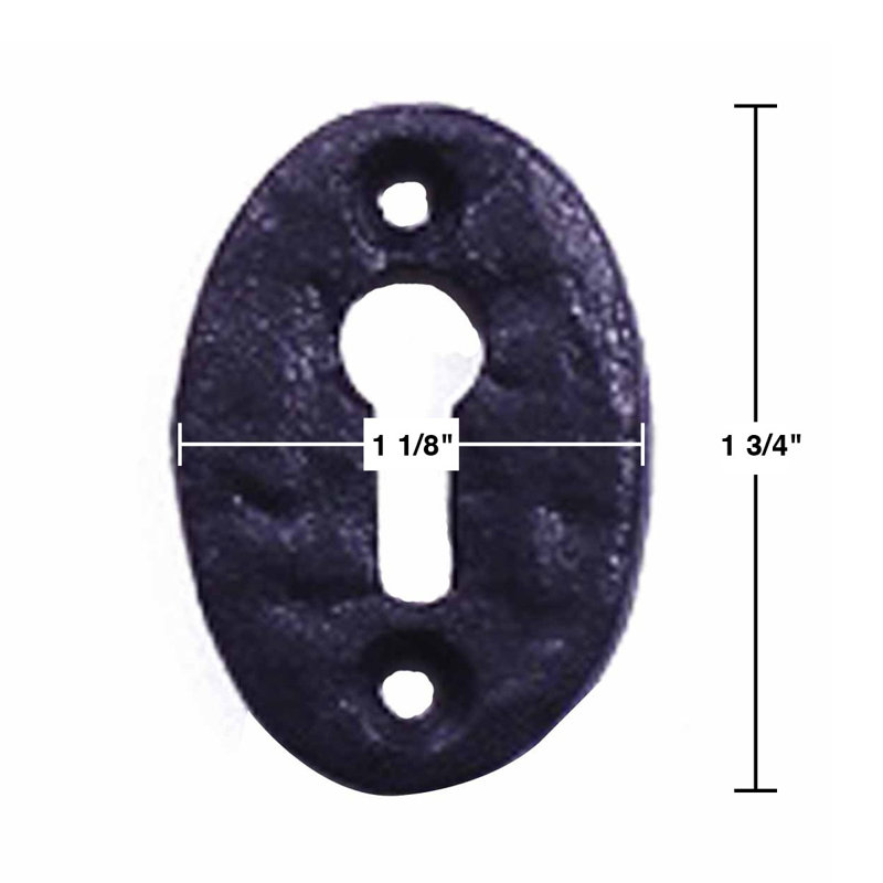 Accessoire de porte de remplacement de housse de écusson en fer forgé serrure