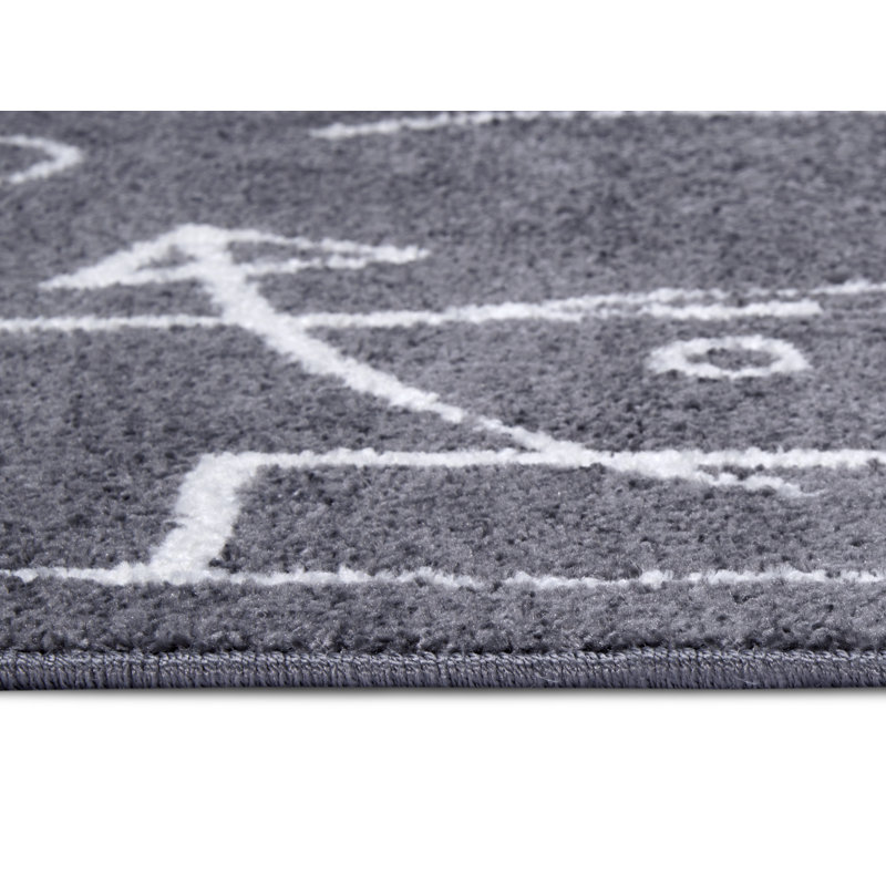 Adventures Children Grey Rug, Rectangular 160 x 235cm