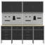 Set Of 8 Steel Medium Height-Adjustable-1902551936