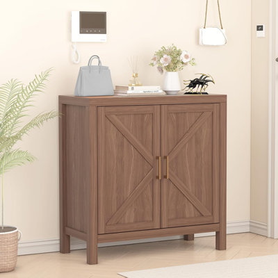 Large Wooden Farmhouse Sideboard Cabinet, Buffet with Adjustable Shelves and Storage for Kitchen, Hallway, Entry or Living Room
