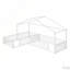 Structure de lit en métal avec clôture-559392795