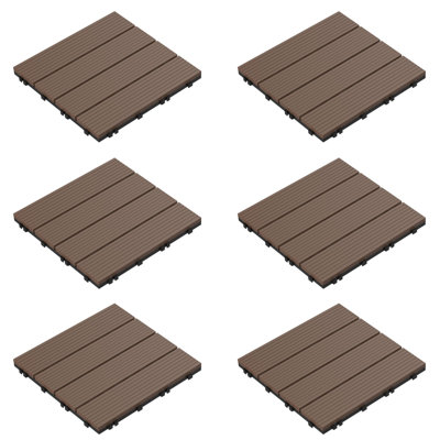 12" x 12" Composite Interlocking Deck Tile