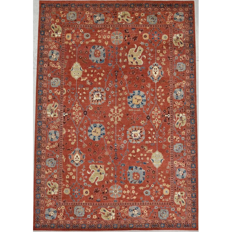 Transitional One-of-a-Kind Rectangle 9'10" X 14'2" Hand Knotted Area Rug
