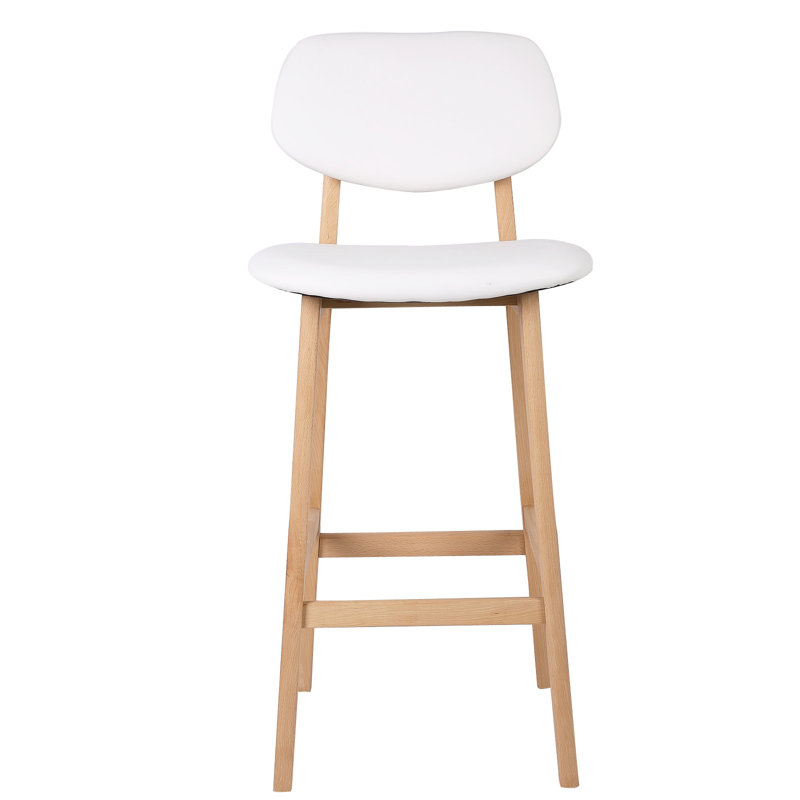Galilee 65cm Bar Stool, White