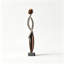 Sculpture luxueuse de style abstrait en résine