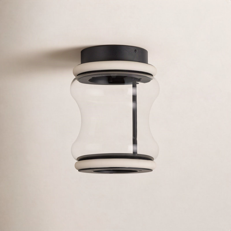 Poinsettia Glass Flush Mount