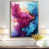 Toile avec cadre flottant or