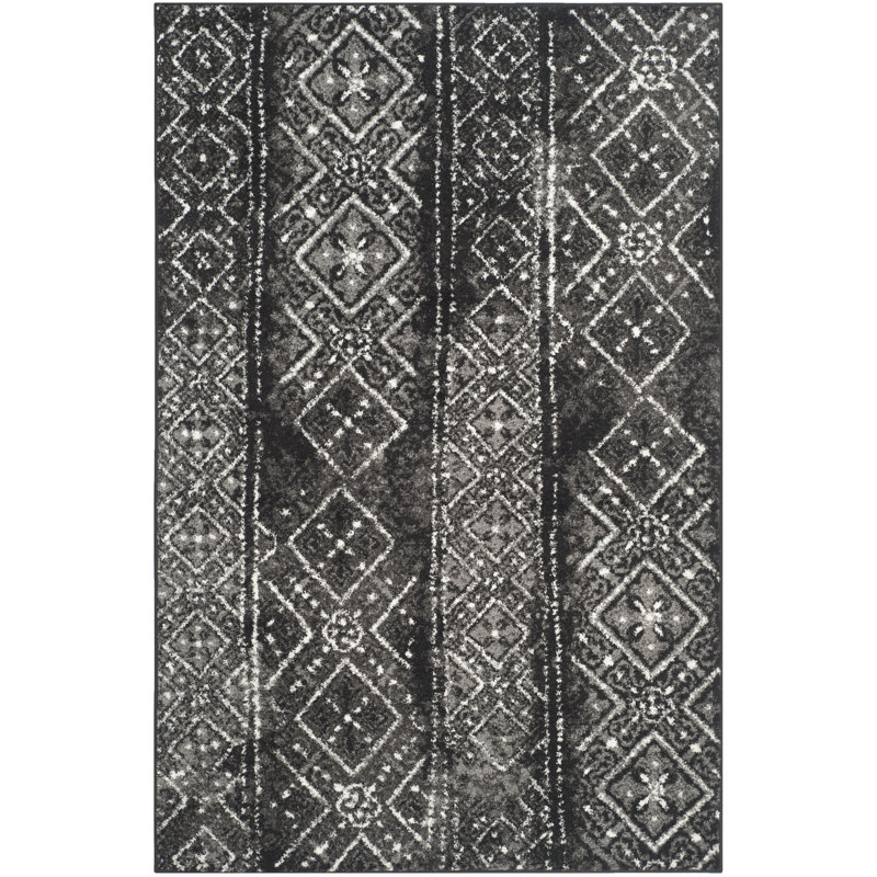 Tapis géométrique Aliesa Performance, Rectangle 9 pi x 12 pi