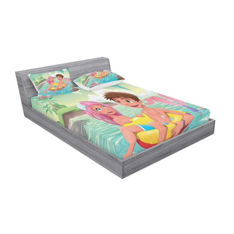 Microfiber Sheet Set, Queen Sheet Set + Fitted Sheet + 2 Pillowcases