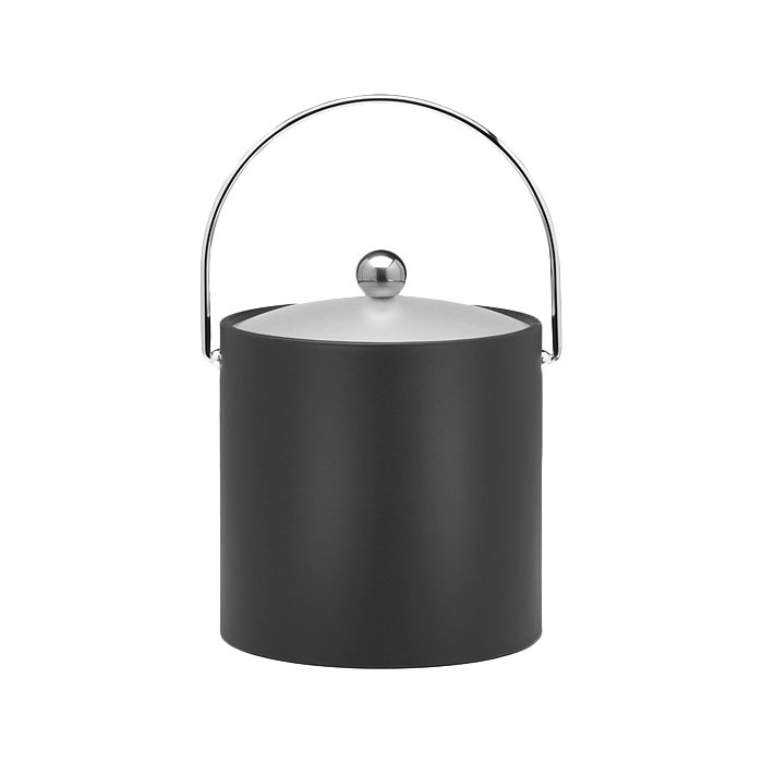 Haowen Plastic Ice Bucket, Black