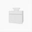 Meuble-lavabo blanc avec 2 portes-1151451254