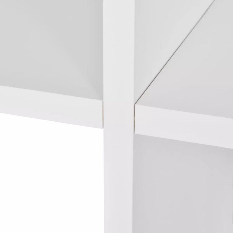 Tambellini Cube Bookcase, Concrete Grey, 138 x 29 x 142 cm