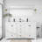 Wimer 60'' Modern Double Sink Bathroom Vanity with Spacious Resin Top, Faucet, Assembly Required-797543443