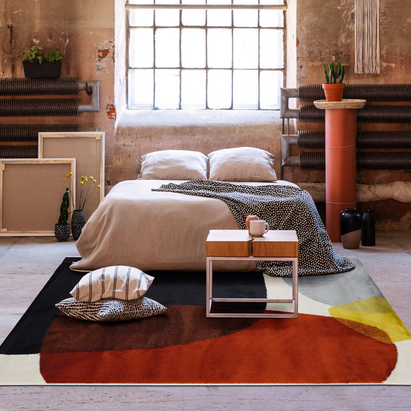 Clarkedale Abstract Area Rug, Rectangle 133cm x 180cm