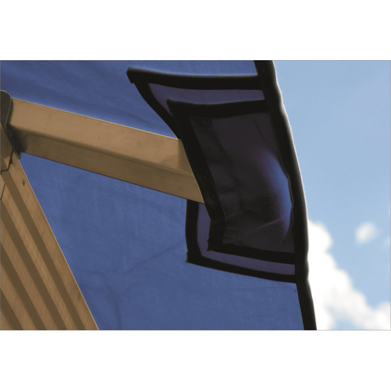 12 pi. Sq. Auvent de remplacement pour l 12 pi Sundura Sq. Pavillon de jardin ACACIA, Bleu marine