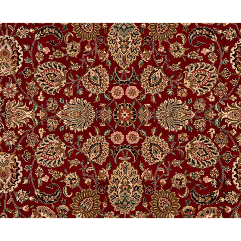 High-Quality Hand-Knotted Red Area Rug