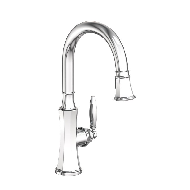 Metropole Single Handle Pull Down Kitchen Faucet, Polished Chrome