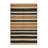Washable Desert Tan Dark Gray Striped Area Rug-547863370