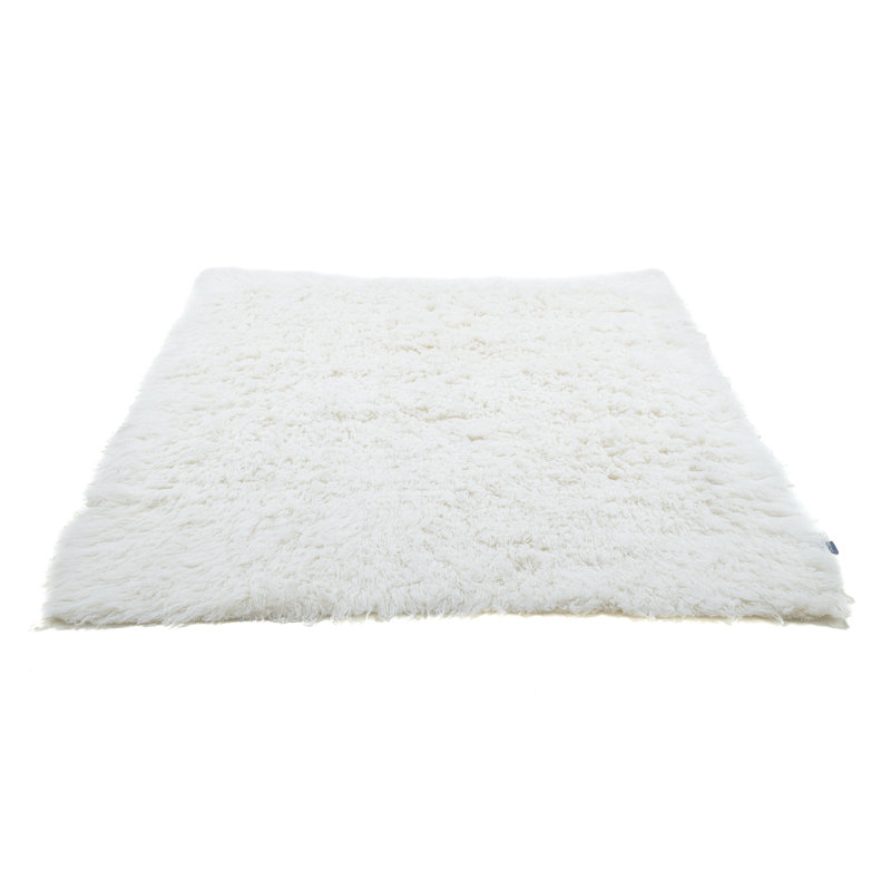 Solid Colour Wool Hand Woven Area Rug, Rectangle 140 x 190cm