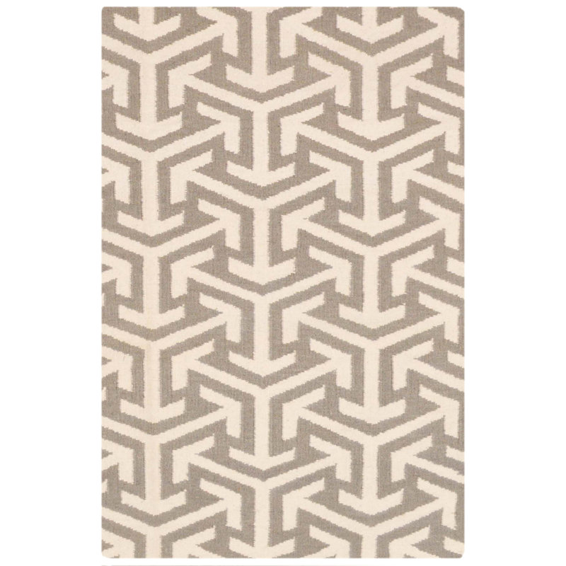 Geometric Hand Woven Area Rug, Rectangle 120 x 180cm