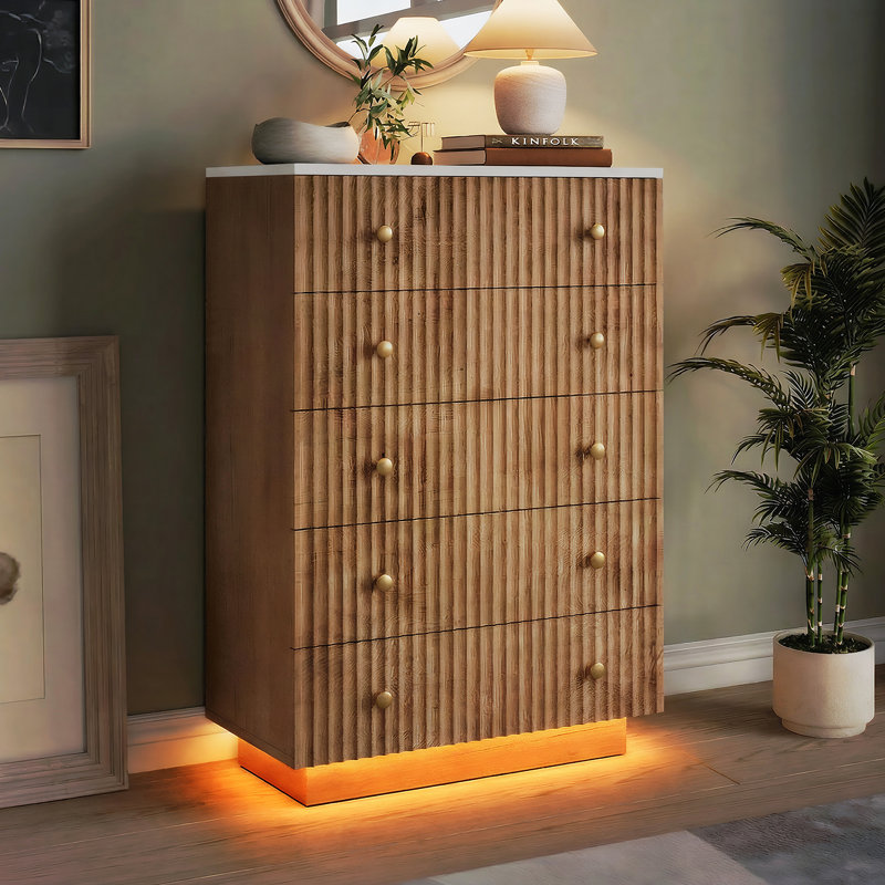 73 cm W Chest of 5 Drawers