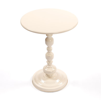 Vintage Metal Coffee Table End Table, Round Side Table for Sofa Bedside Nightstand, Accent Table Decorative Small Space Living Room Bedroom