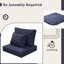 Ensemble de 14 coussins de remplacement pour siège / dossier (l 26 po x P 26 po)-1001744121-974739358