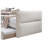 Modern Oatmeal Daybed with Pull-Out Trundle, Button-Tufted Upholstered Frame, Solid Wood Construction-30737354