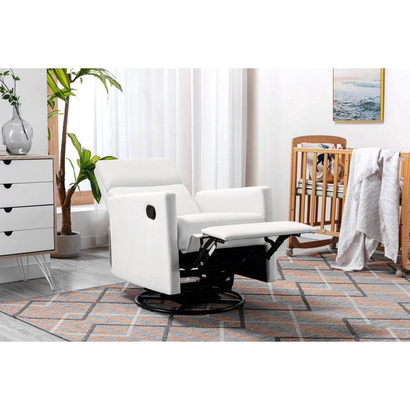 Fauteuil inclinable et pivotant Glider, Lin beige