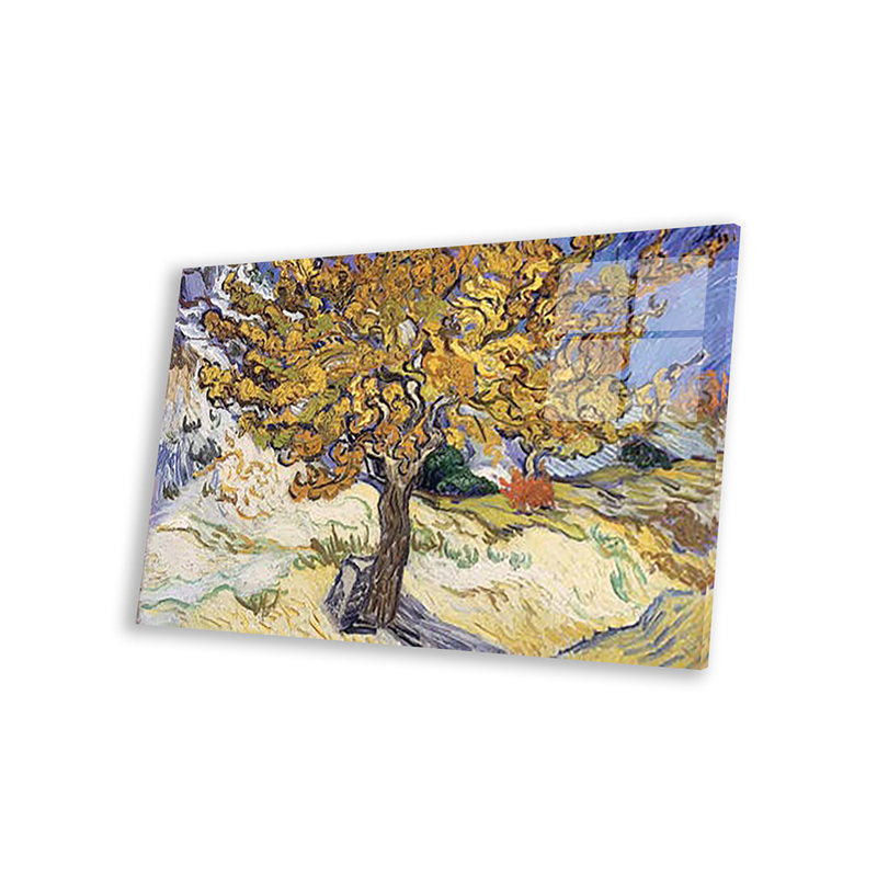Mulberry Tree, 1889 par Vincent Van Gogh - peinture sans cadre, H 16 po x l 24 po x P 0,25 po