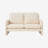 59" Loveseat Sofa Small Couch for Living Room-108218298