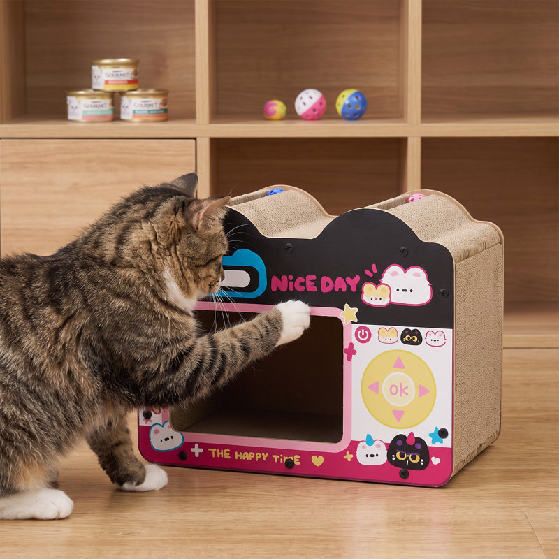 Creative Game Console Cat Scratching Board Pet House