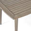 Table de salle à manger d'extérieur carrée en bois d'acacia avec pieds droits