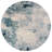 Lasley Contemporary POP Modern Abstract Vintage Cream/Blue Rug-1488156327
