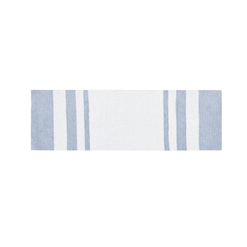 Reversible Bath Rug, 72" L x 24" W, Blue