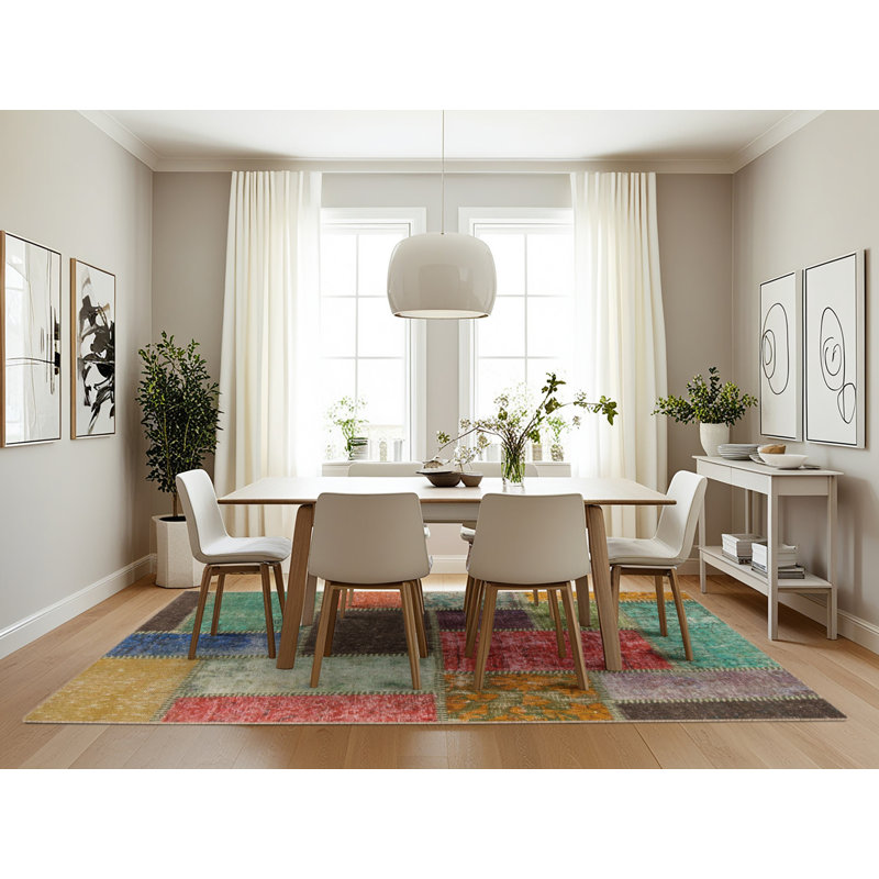 Abstract Indoor Rug, Rectangle 7' x 10'