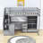 Haizley Kids Twin Loft Bed with Drawers-556665879