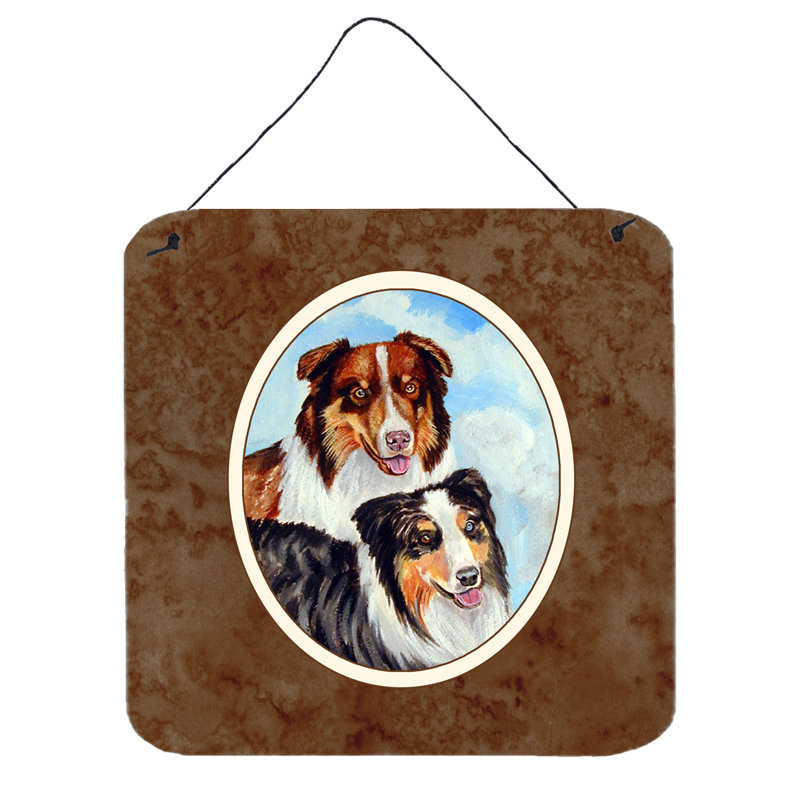 Décoration murale australian berger what a pair